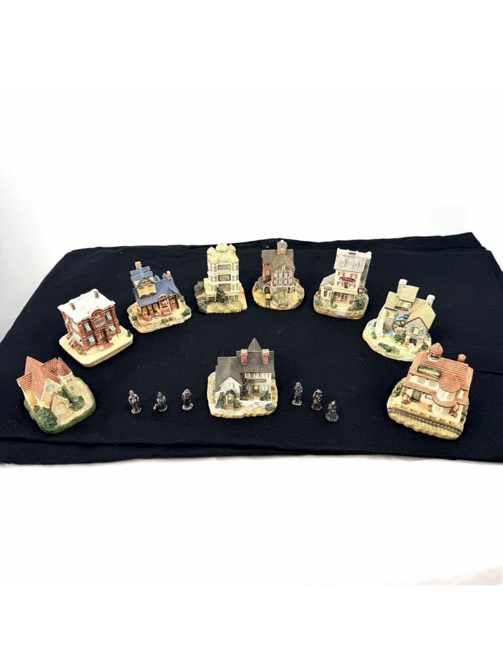 10 Pc Lot Liberty Falls The Americana Collection in Boxes with Pewter Figurines